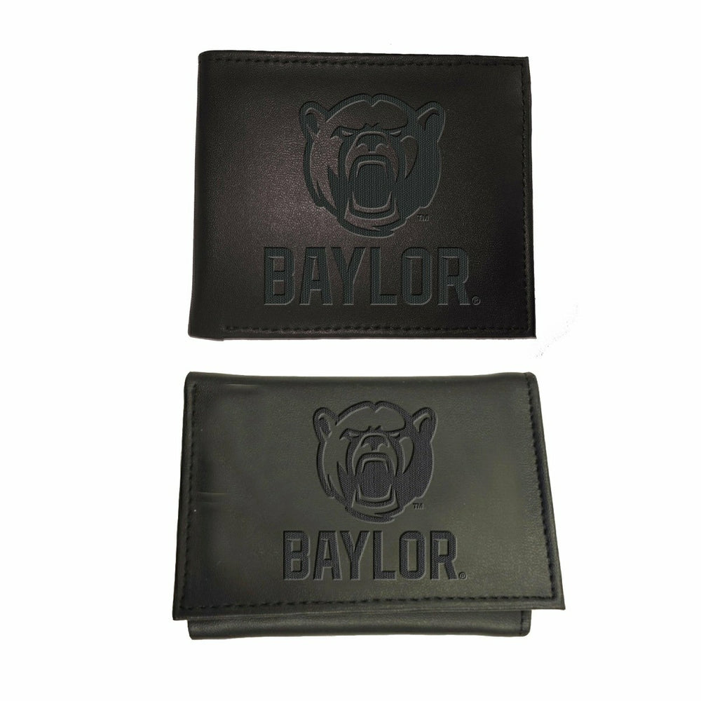 Baylor University, Bi-Fold and Tri-Fold Wallet Gift Set, Black, Collegiate, Home