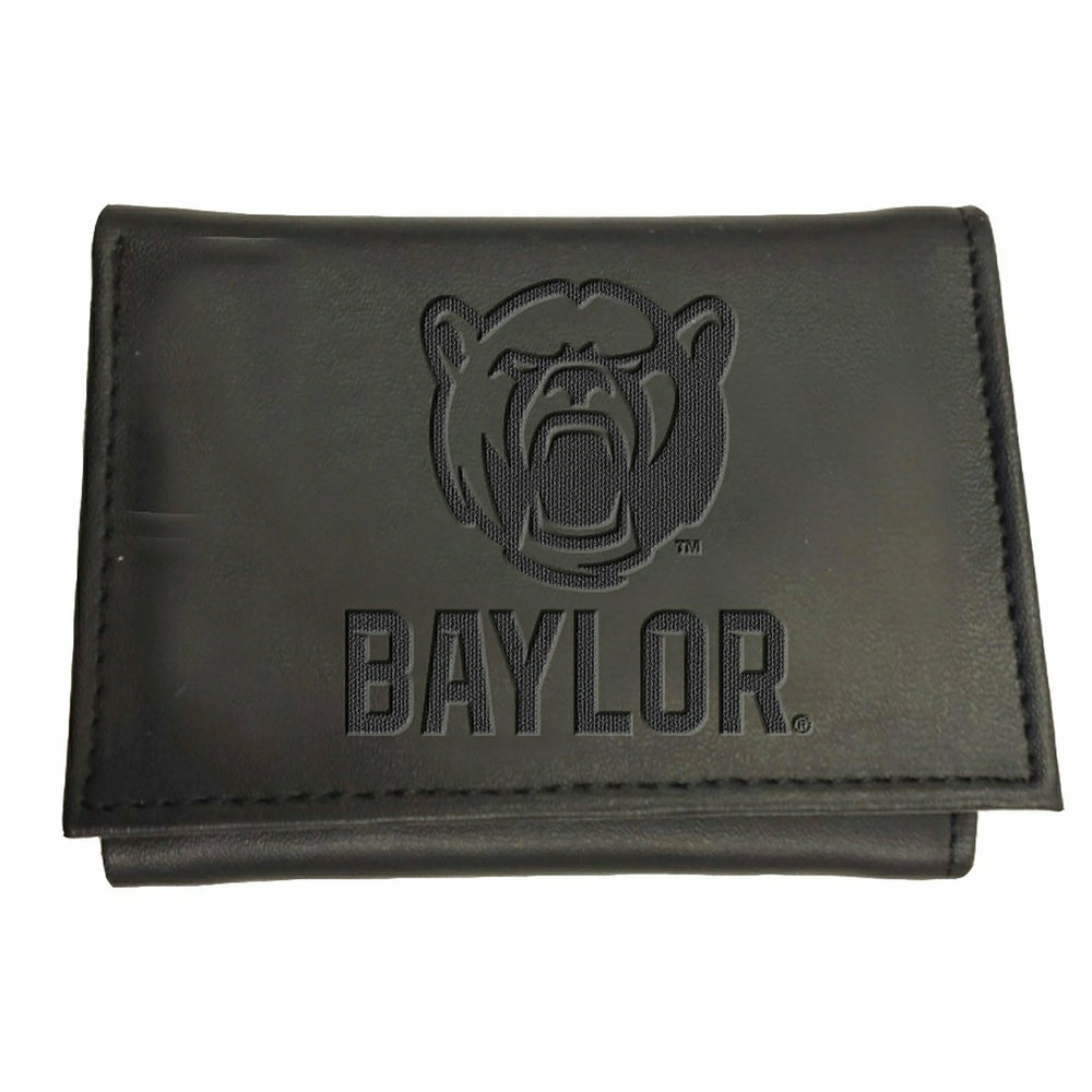 Baylor University, Tri-Fold Wallet, Black, Collegiate, Home