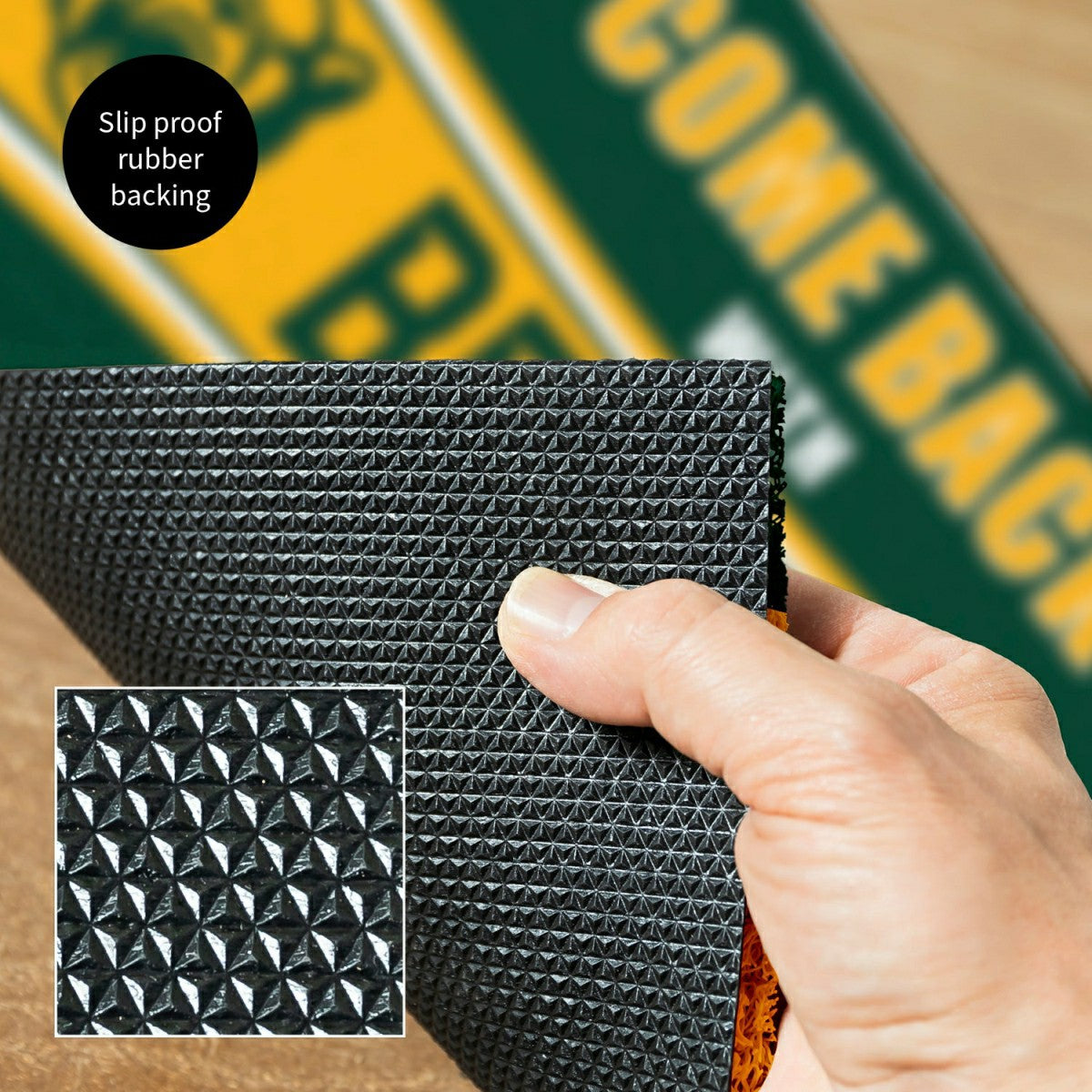 28" x 16" PVC Trapper Mat, Come Back with Tickets, Baylor University, Collegiate