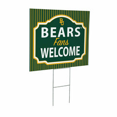 Baylor University Coroplast Yard Sign, "Fans Welcome", Collegiate, Home