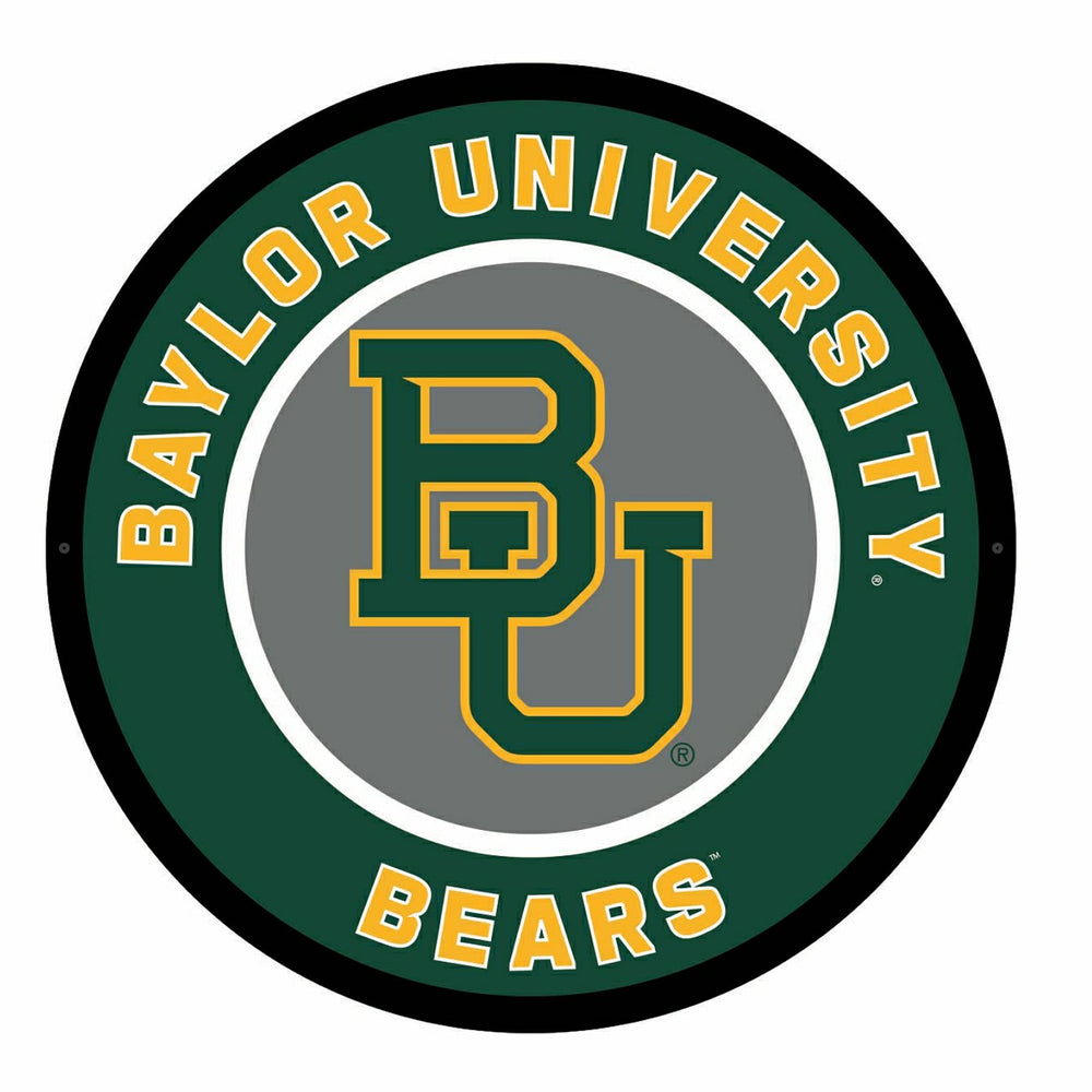 LED Wall Decor, Round, Baylor University, Collegiate, Home