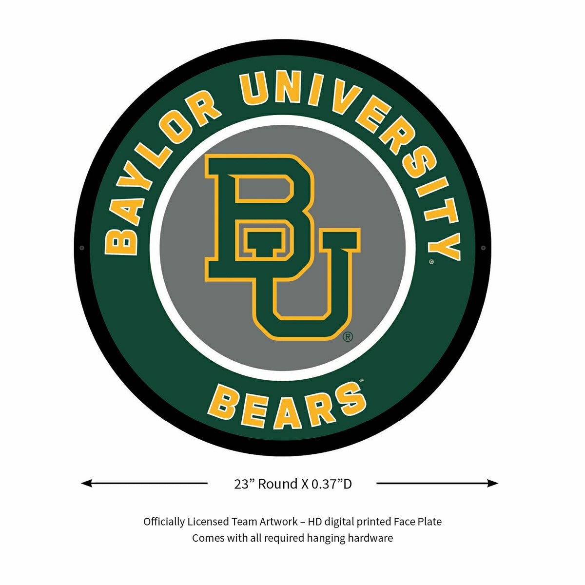 LED Wall Decor, Round, Baylor University, Collegiate, Home