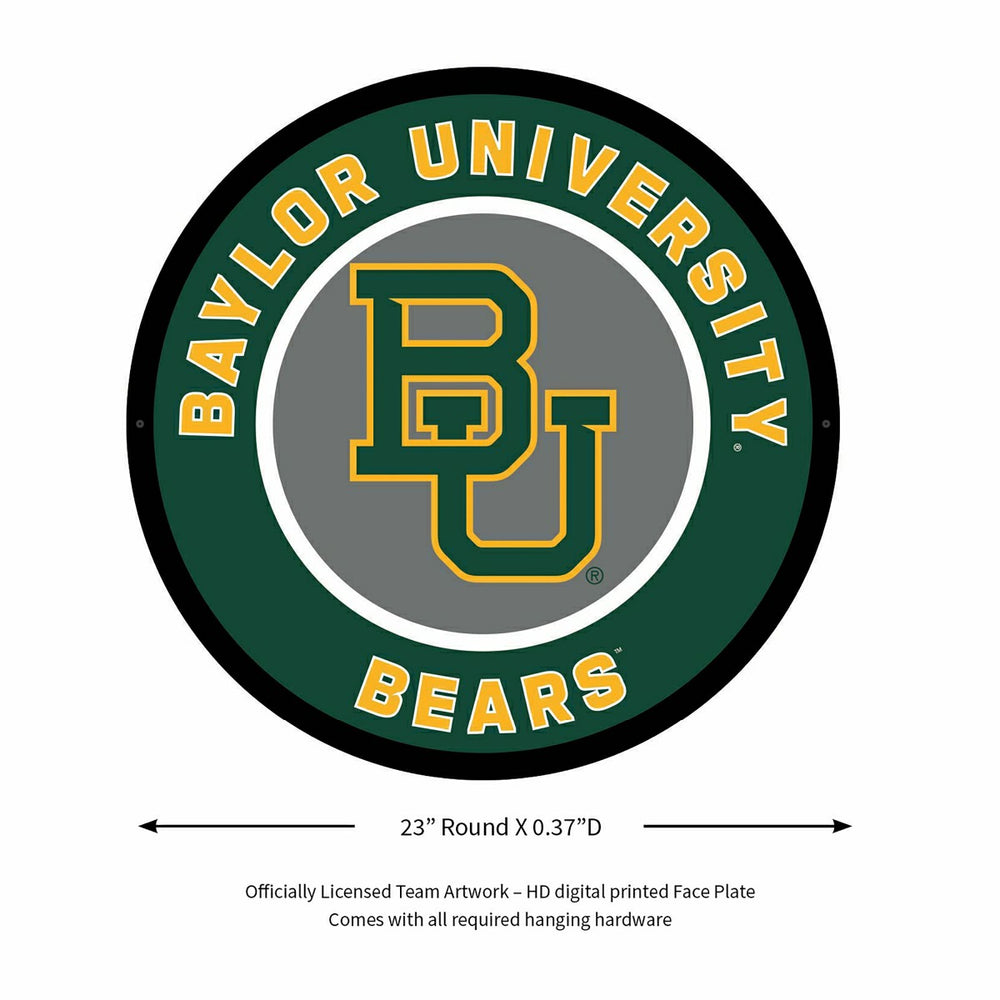 LED Wall Decor, Round, Baylor University, Collegiate, Home