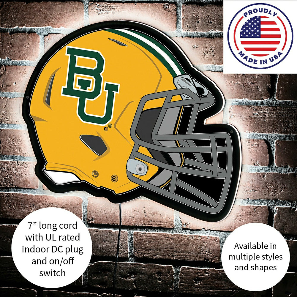 LED Wall Decor, Helmet, Baylor University, Collegiate, Home