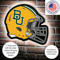 LED Wall Decor, Helmet, Baylor University, Collegiate, Home