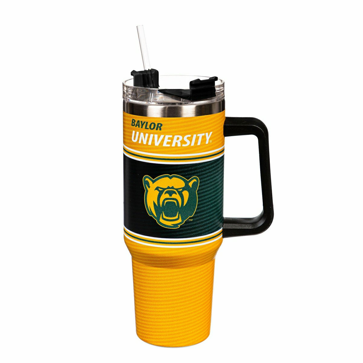 40oz Stainless Steel Canyon Cup w/ Straw, Baylor University, Collegiate, Home