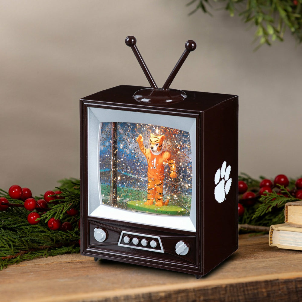Clemson University Vintage TV Water Lantern, Collegiate, Home