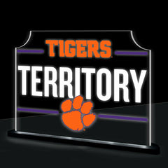 Clemson University College Rectangle Desklite LED Decor, Collegiate, Home