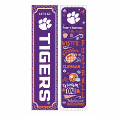 46" Double Sided Leaner, Clemson University, Winter Seasonal, Collegiate, Home