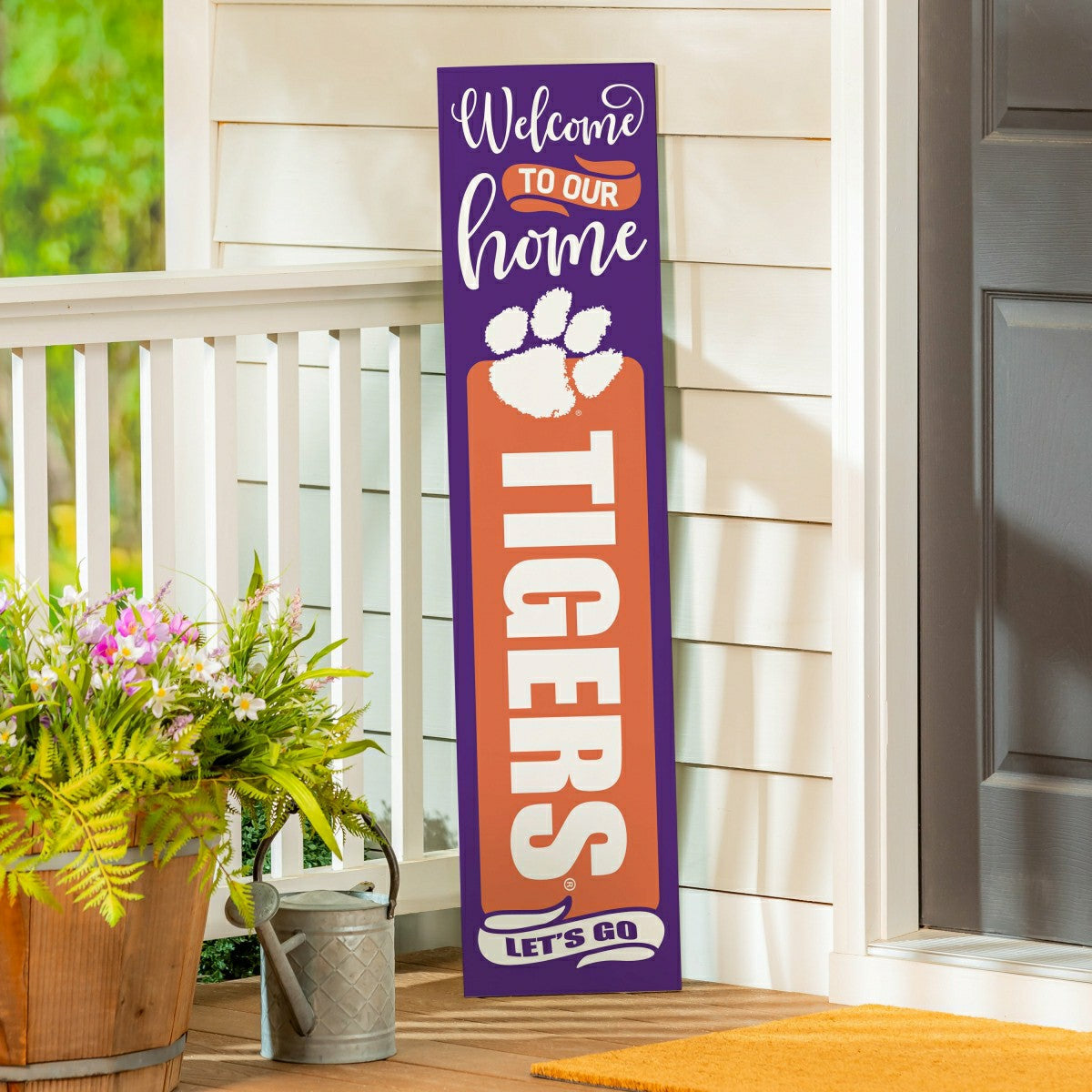 47" Double Sided Leaner, Clemson University, Halloween, Collegiate, Home