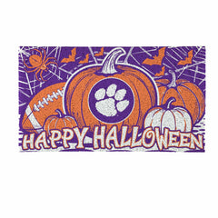 Clemson University Halloween PVC Mat, 28"x16", Collegiate