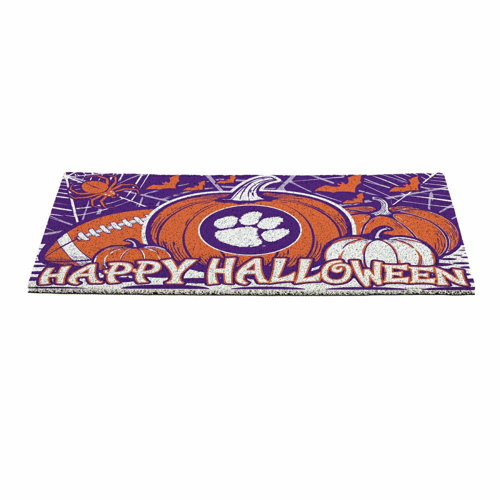 Clemson University Halloween PVC Mat, 28"x16", Collegiate