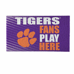 Clemson University Fan Mat, 28"x16", Collegiate