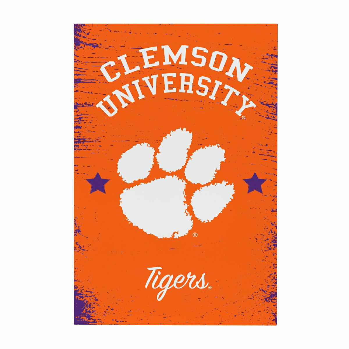 Clemson University Wood Wall Sign, 16x24, Collegiate, Home