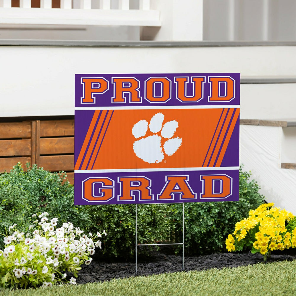 Clemson University Coroplast Yard Sign Graduate, Collegiate, Home