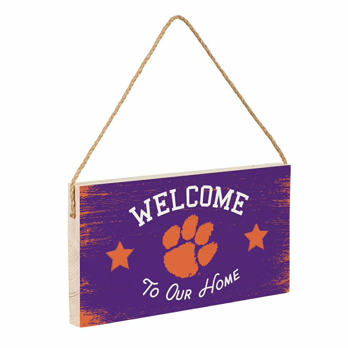 Clemson University Wood Wall Sign, 6x11, Collegiate, Home