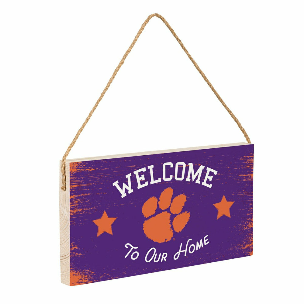 Clemson University Wood Wall Sign, 6x11, Collegiate, Home