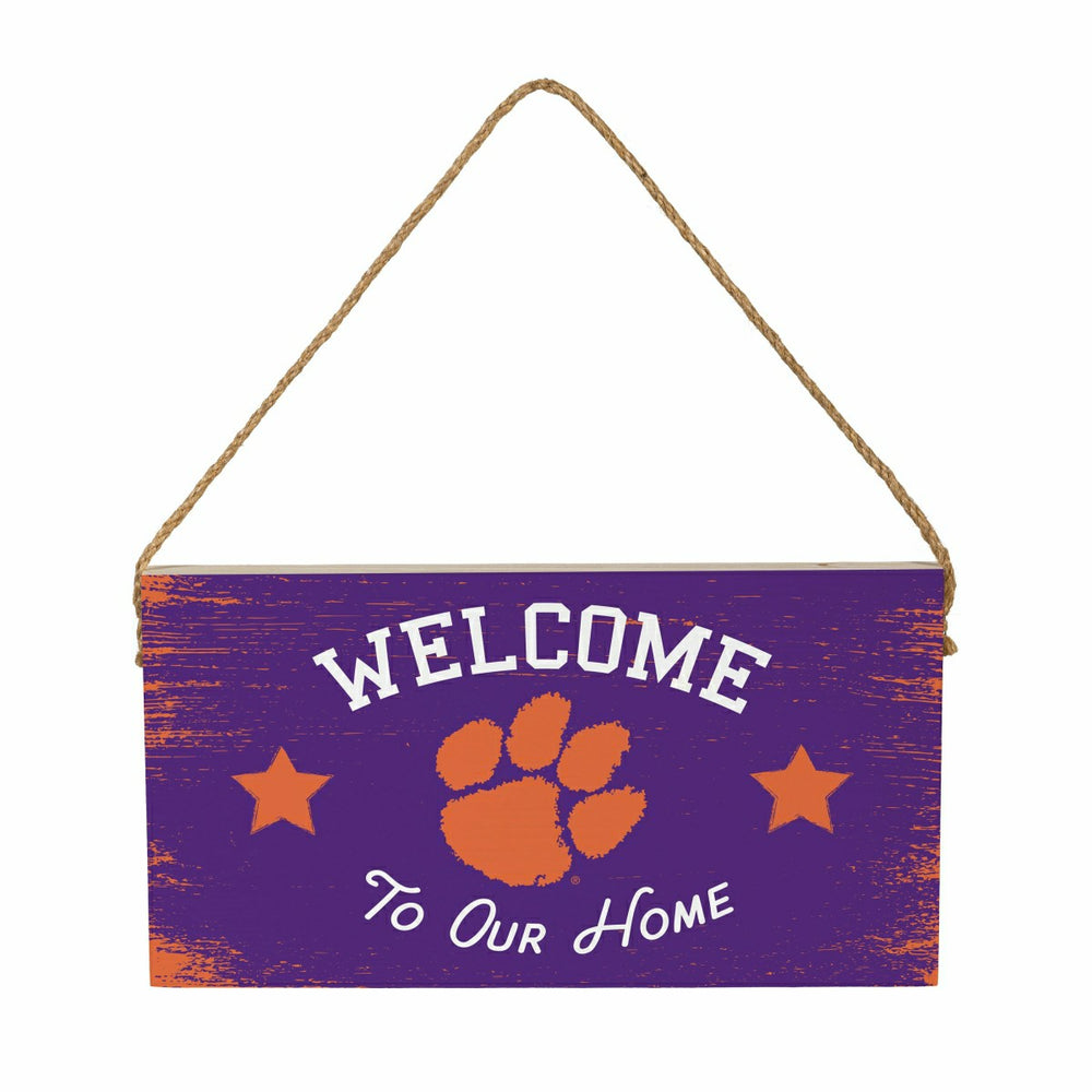 Clemson University Wood Wall Sign, 6x11, Collegiate, Home