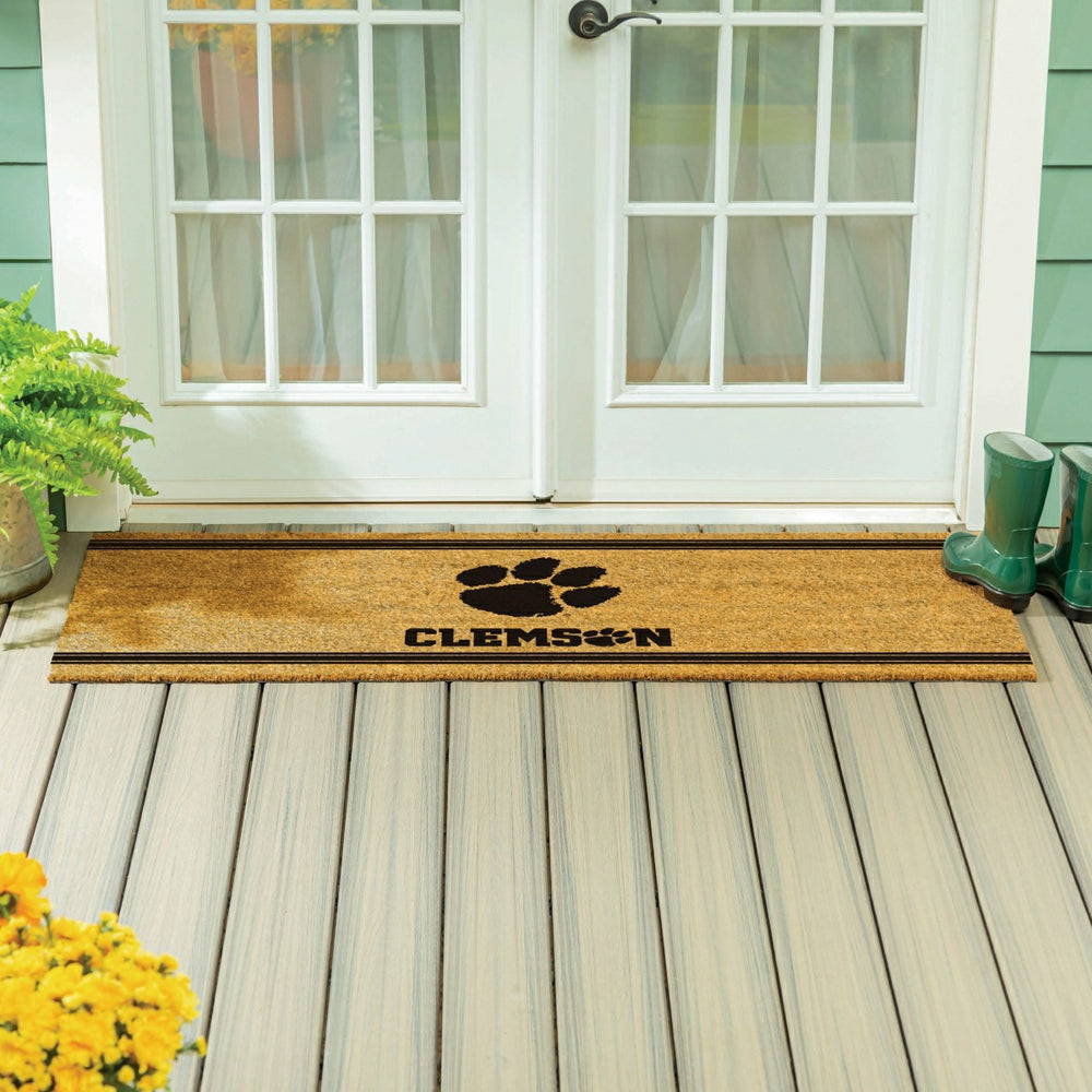 Clemson University Extra Large One Color Coir Mat, 60"x24", Collegiate