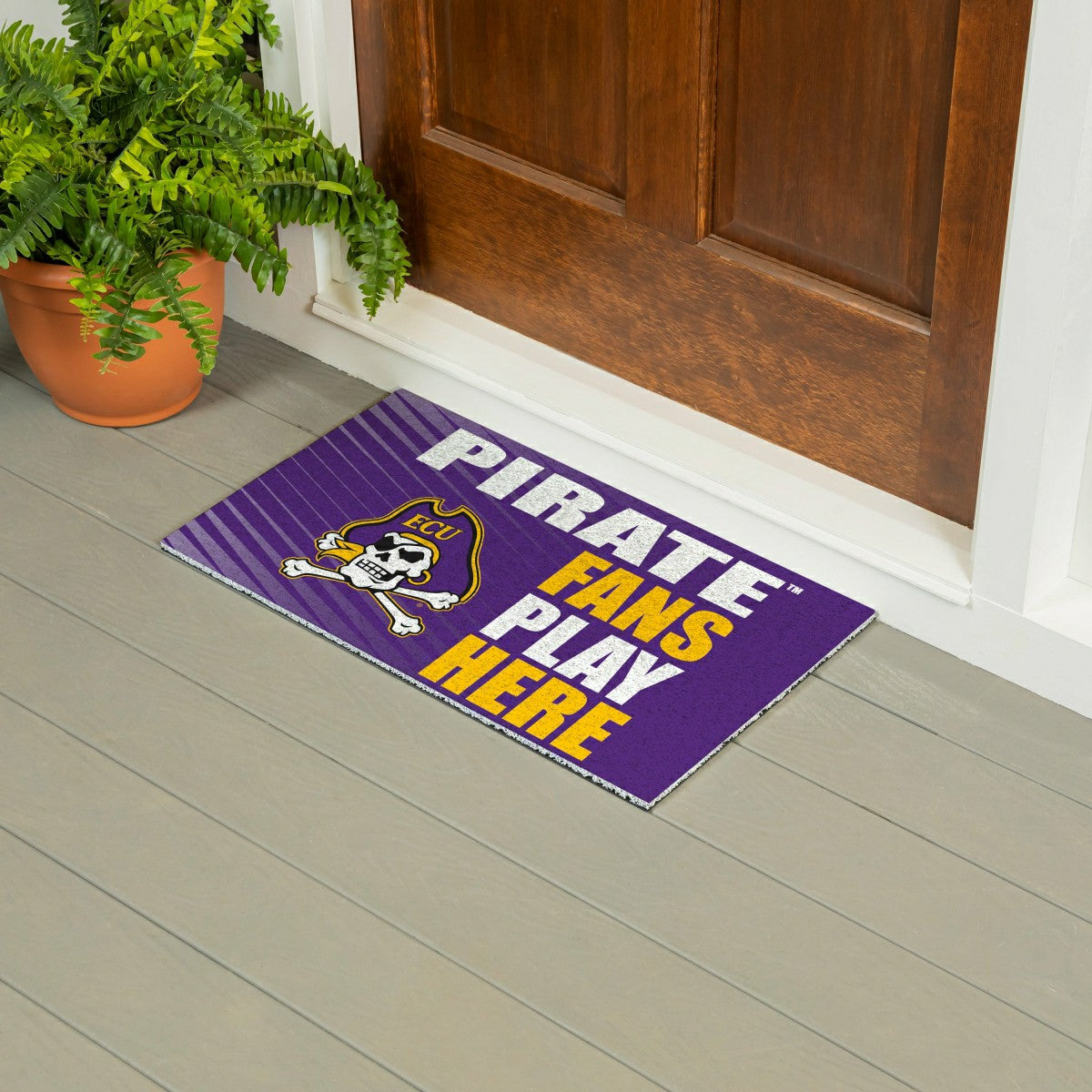 East Carolina University Fan Mat, 28"x16", Collegiate