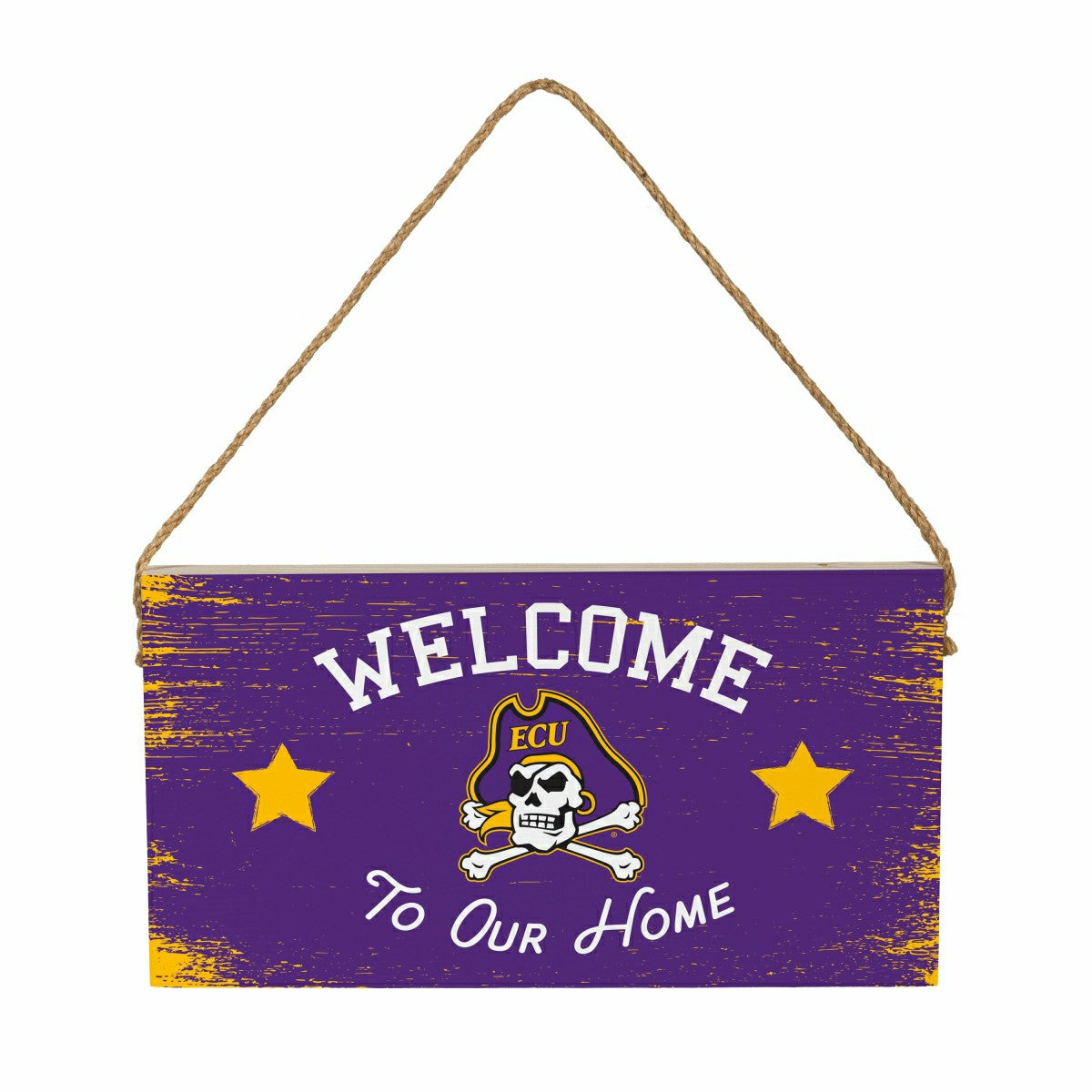 East Carolina University Wood Wall Sign, 6x11, Collegiate, Home
