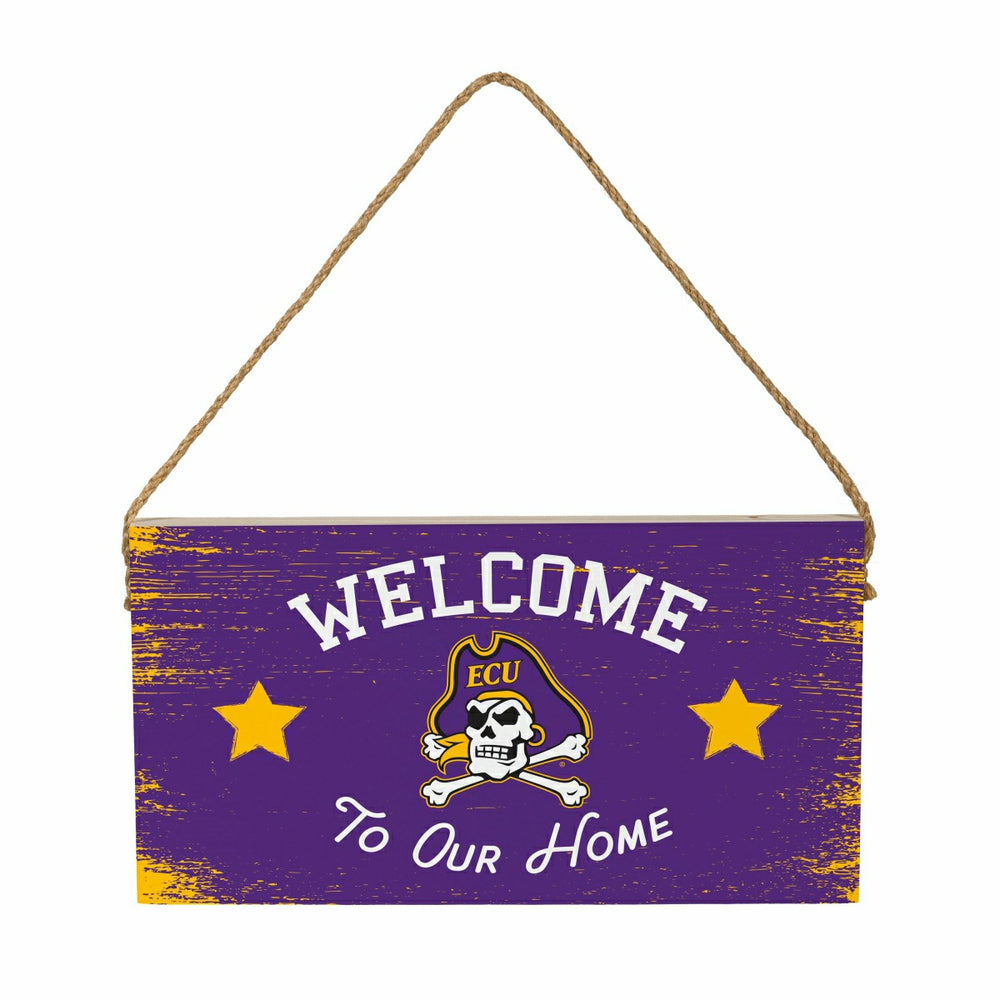 East Carolina University Wood Wall Sign, 6x11, Collegiate, Home