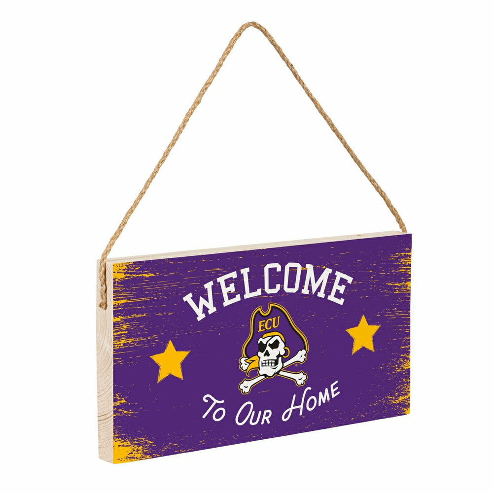 East Carolina University Wood Wall Sign, 6x11, Collegiate, Home