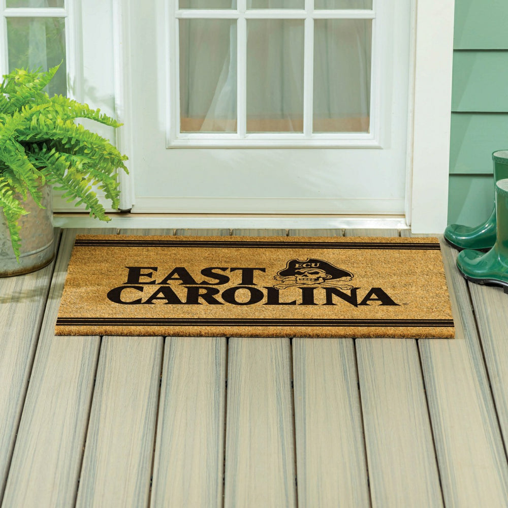 East Carolina University Large One Color Coir Mat, 36"x24", Collegiate
