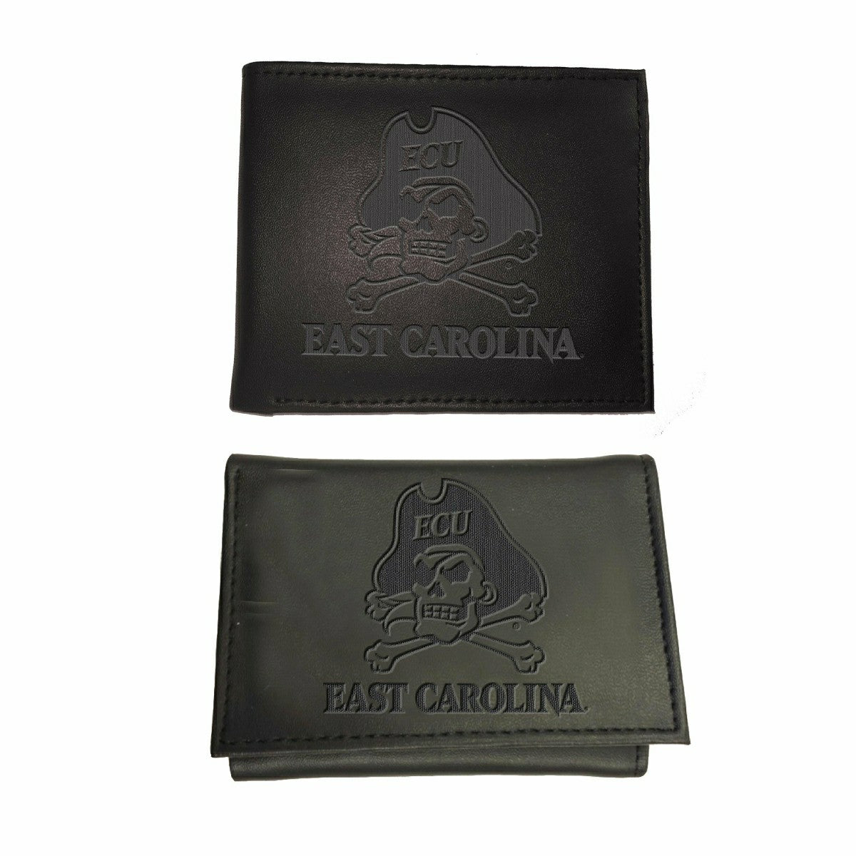 East Carolina University, Bi-Fold and Tri-Fold Wallet Gift Set, Black, Collegiate, Home