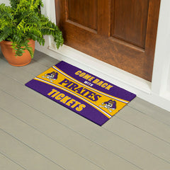 28" x 16" PVC Trapper Mat, Come Back with Tickets, East Carolina Unive, Collegiate