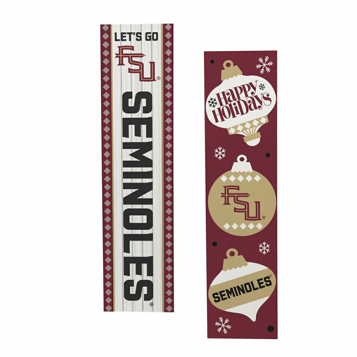 47" Double Sided Leaner, Florida State University, Christmas, Collegiate, Home