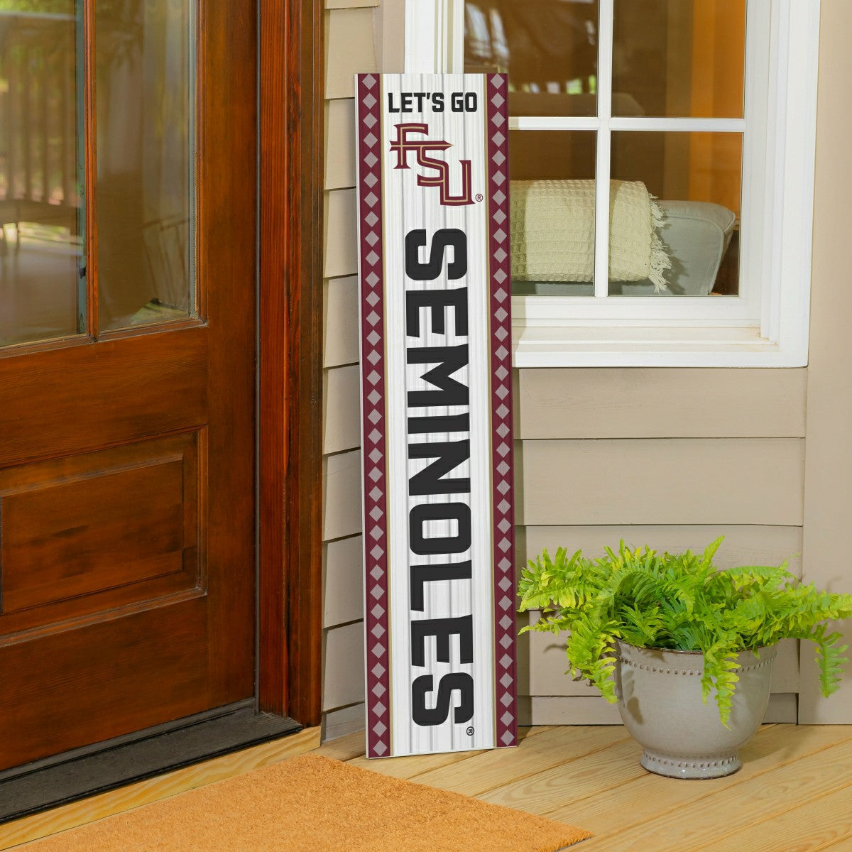 47" Double Sided Leaner, Florida State University, Christmas, Collegiate, Home