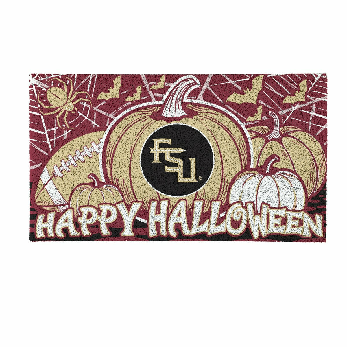 Florida State University Halloween PVC Mat, 28"x16", Collegiate