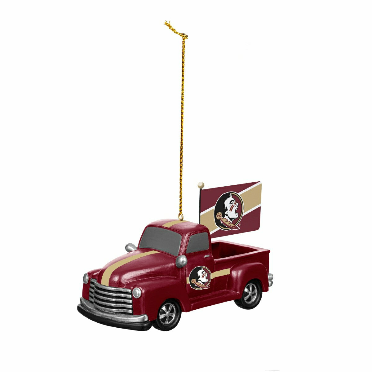 Florida State University Rally Truck Ornament, Set of 2, Collegiate, Home