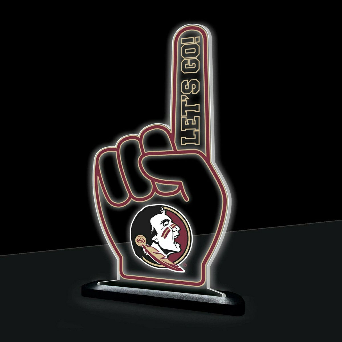 Florida State University College Foam Finger Desklite LED Decor, Collegiate, Home