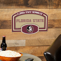 Florida State University USA Embossed Steel Wall Sign, 11" x 17", Collegiate, Home