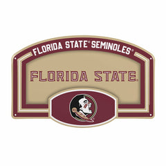 Florida State University USA Embossed Steel Wall Sign, 11" x 17", Collegiate, Home