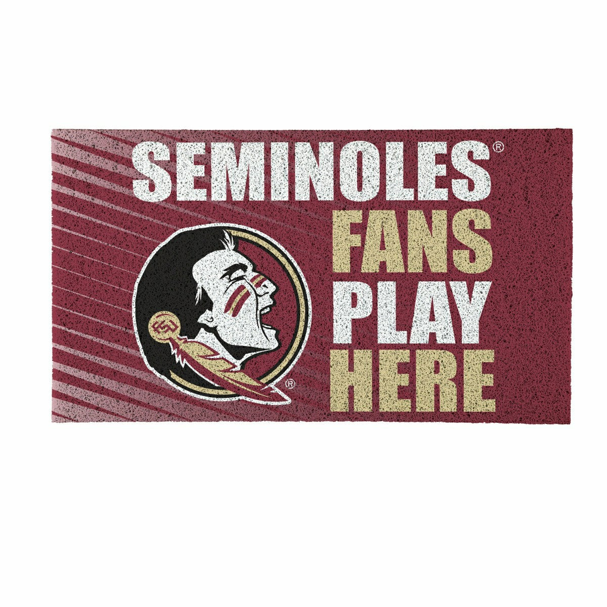 Florida State University Fan Mat, 28"x16", Collegiate