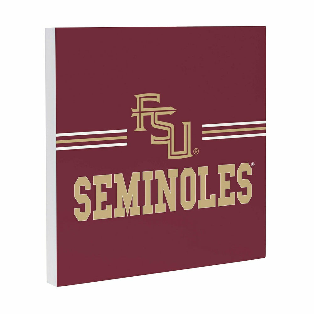 Florida State University Wood Wall Sign, 12x12, Collegiate, Home