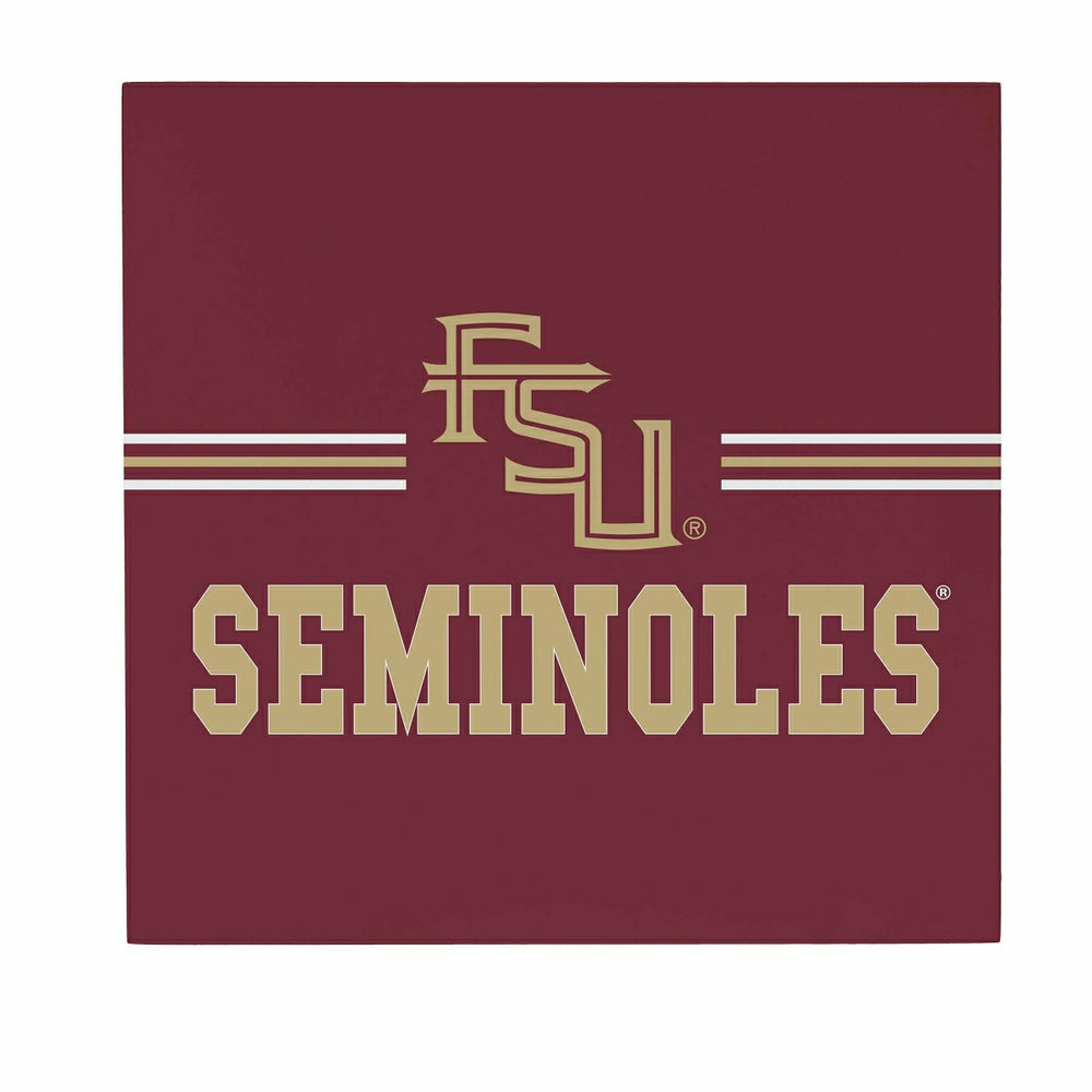 Florida State University Wood Wall Sign, 12x12, Collegiate, Home