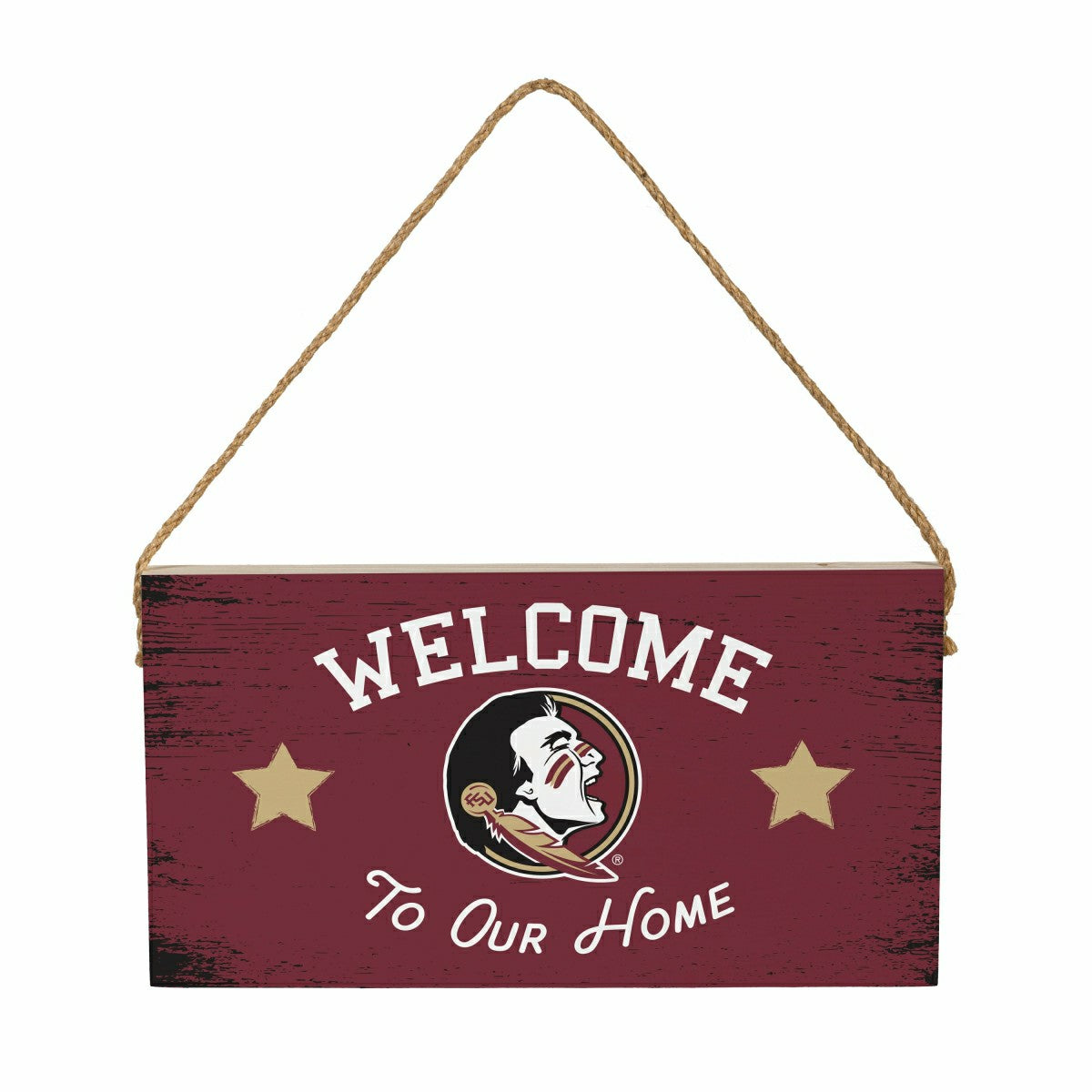 Florida State University Wood Wall Sign, 6x11, Collegiate, Home