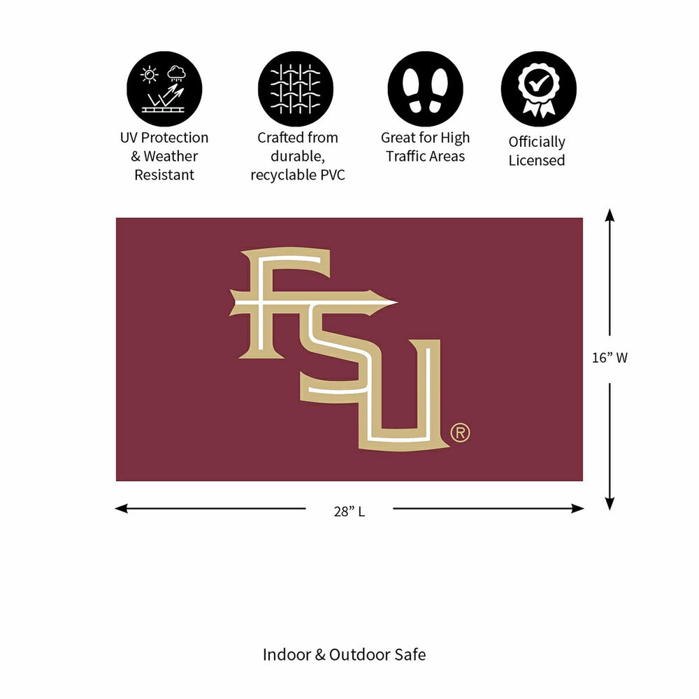 Full Color PVC Mat, 16" x 28", Florida State University, Collegiate