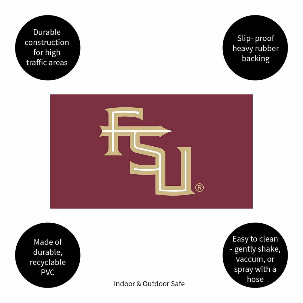 Full Color PVC Mat, 16" x 28", Florida State University, Collegiate