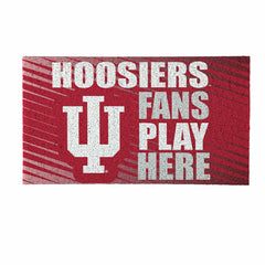 Indiana University Fan Mat, 28"x16", Collegiate