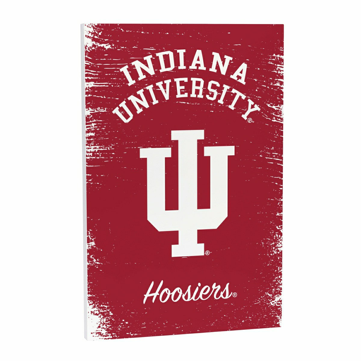 Indiana University Wood Wall Sign, 16x24, Collegiate, Home