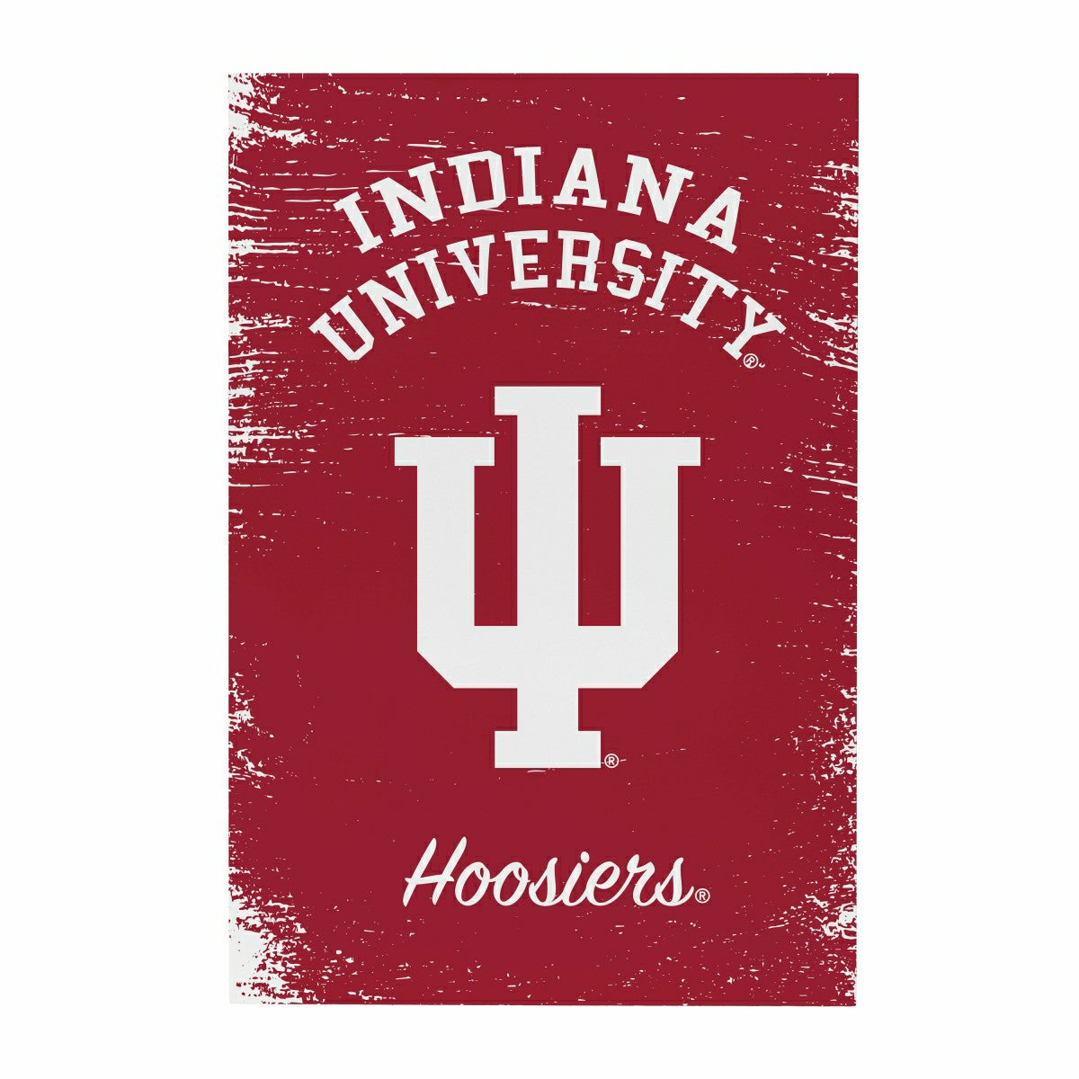Indiana University Wood Wall Sign, 16x24, Collegiate, Home