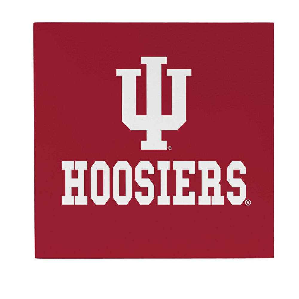 Indiana University Wood Wall Sign, 12x12, Collegiate, Home