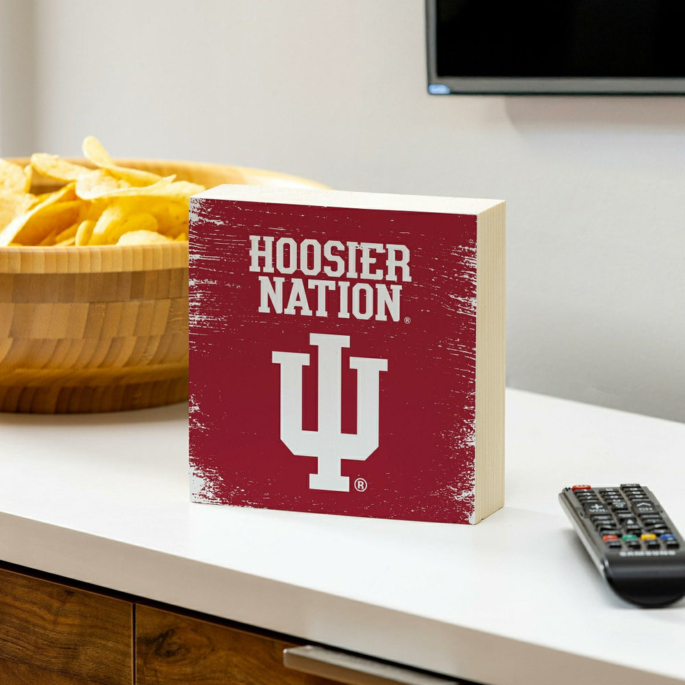 Indiana University Plock, Down Home Fans, 6x6, Collegiate, Home