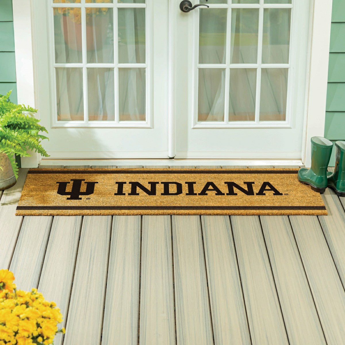 Indiana University Extra Large One Color Coir Mat, 60"x24", Collegiate