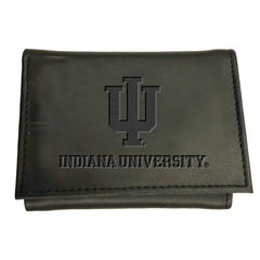 Indiana University, Tri-Fold Wallet, Black, Collegiate, Home